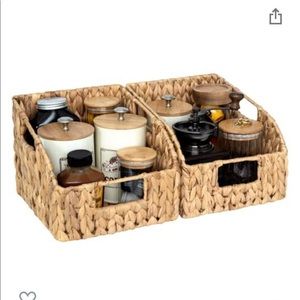 Natural Water Hyacinth Whicker Baskets